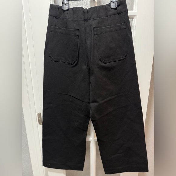 NWT Quince Ultra-Stretch Ponte Cropped Wide Leg Pants - Picture 10 of 14